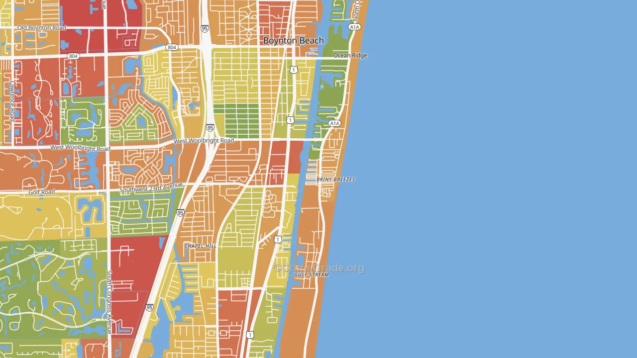 Briny Breezes, FL Map of Theft Rates