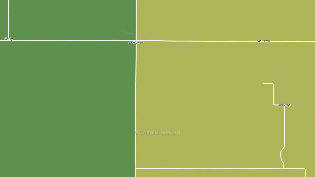 Broadview, NM Map of Theft Rates