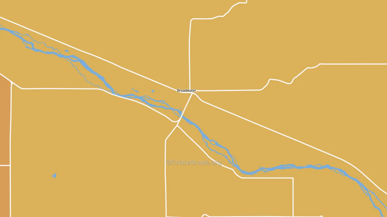 Broadwater, NE Map of Theft Rates