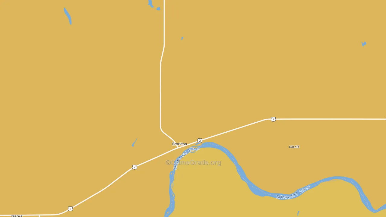 Brockton, MT Map of Theft Rates