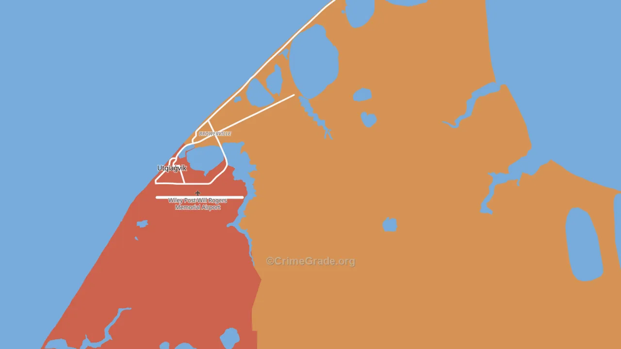 Browerville, AK Map of Theft Rates