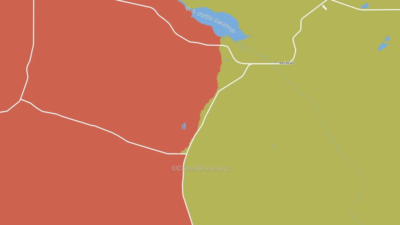 Bruneau, ID Map of Theft Rates