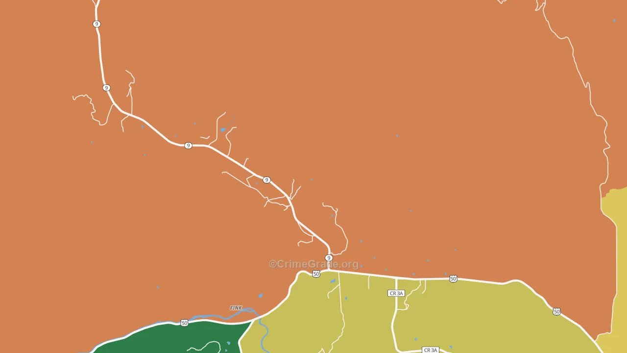 Buckskin Joe, CO Map of Theft Rates