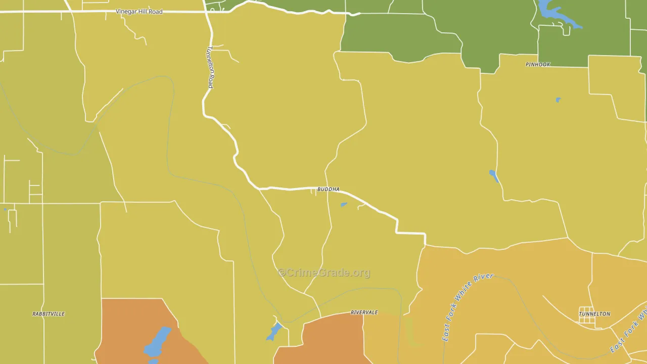 Buddha, IN Map of Theft Rates