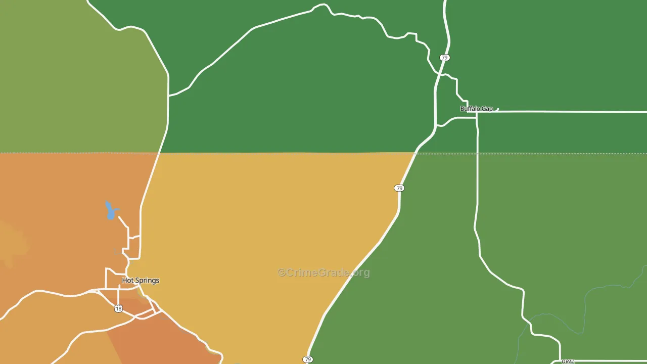 Buffalo Gap, SD Map of Theft Rates