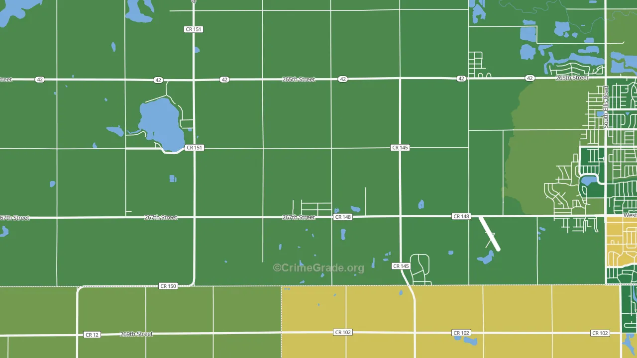 Buffalo Ridge, SD Map of Theft Rates