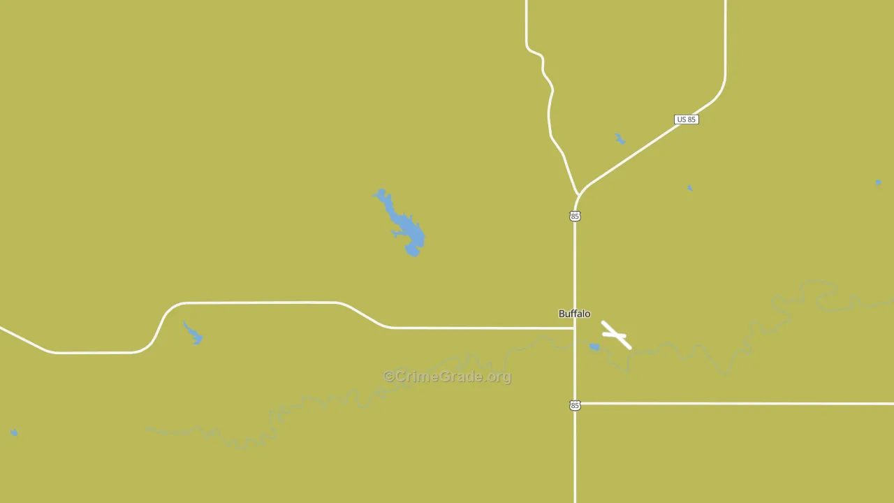 Buffalo, SD Map of Theft Rates