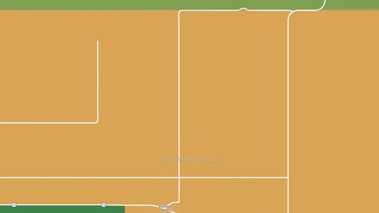 Buffalo Springs, ND Map of Theft Rates