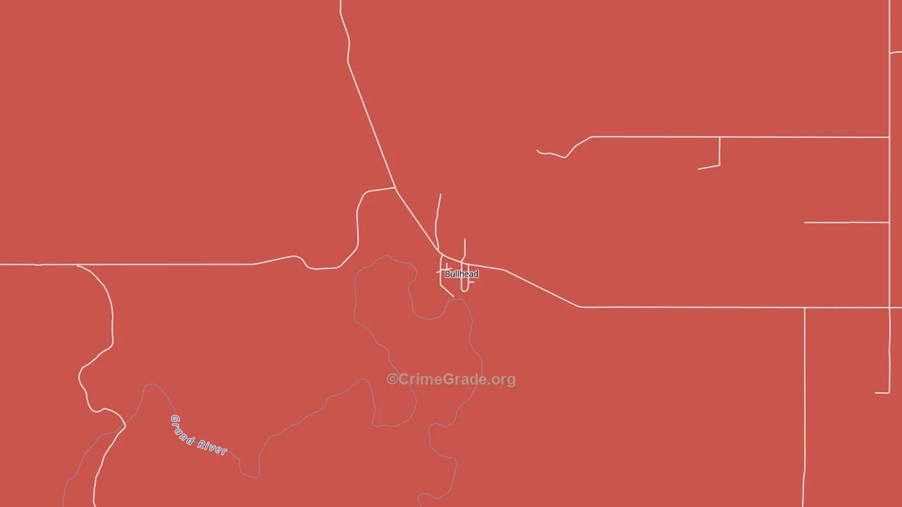 Bullhead, SD Map of Theft Rates