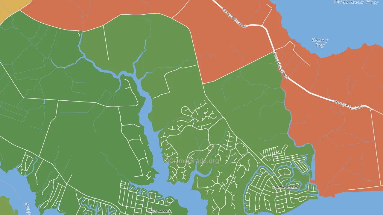 Burgess, NC Map of Theft Rates