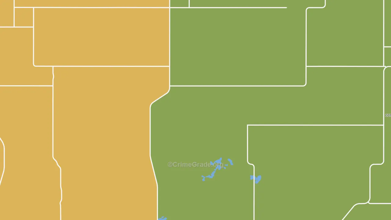 Burke County, ND Map of Theft Rates