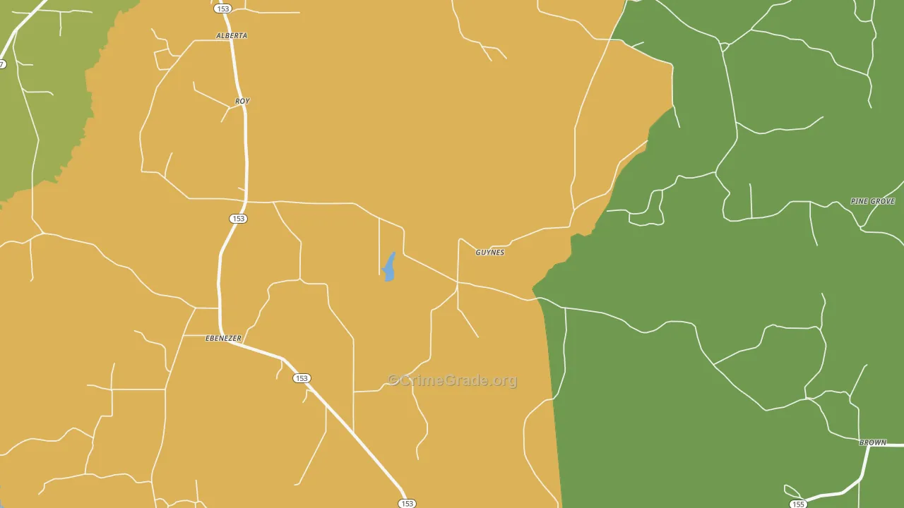 Burkplace, LA Map of Theft Rates