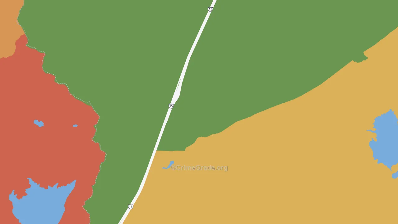 Butte-Silver Bow, MT Map of Theft Rates