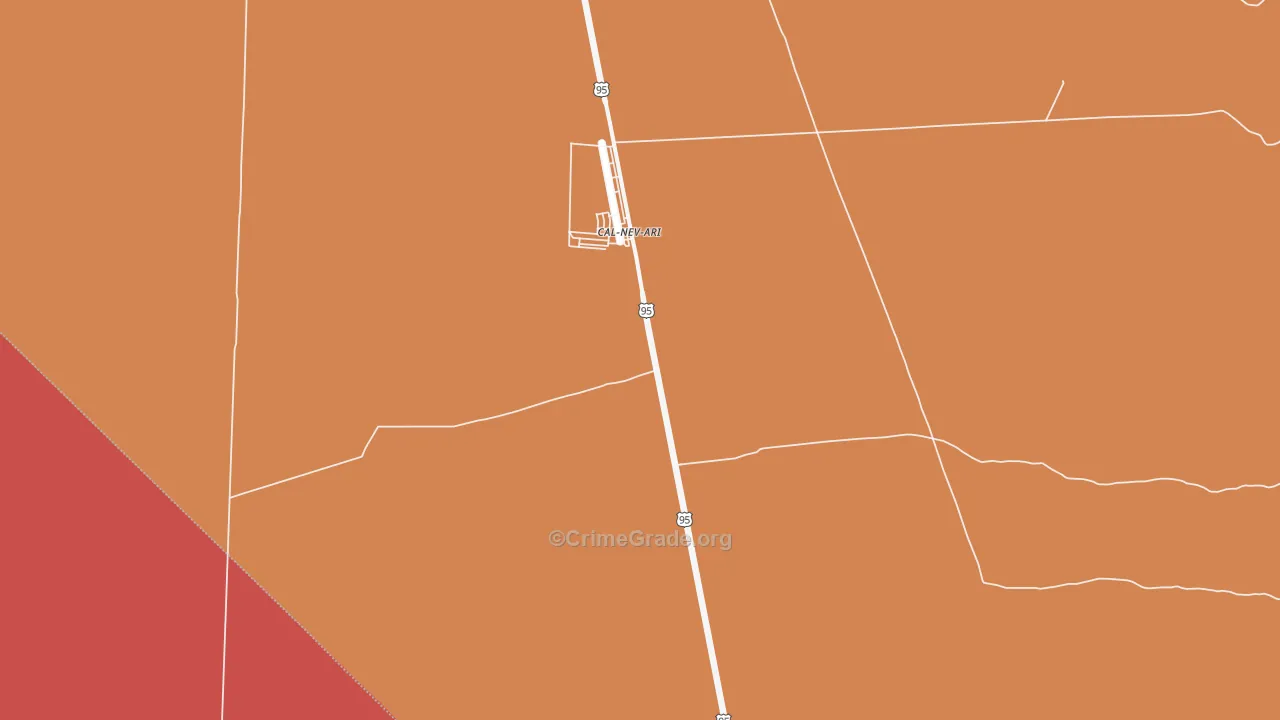 Cal Nev Ari, NV Map of Theft Rates