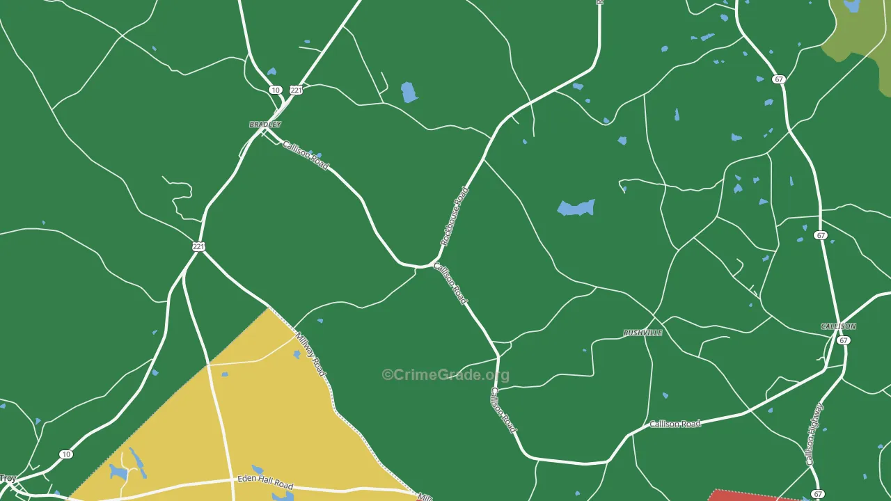 Callison, SC Map of Theft Rates
