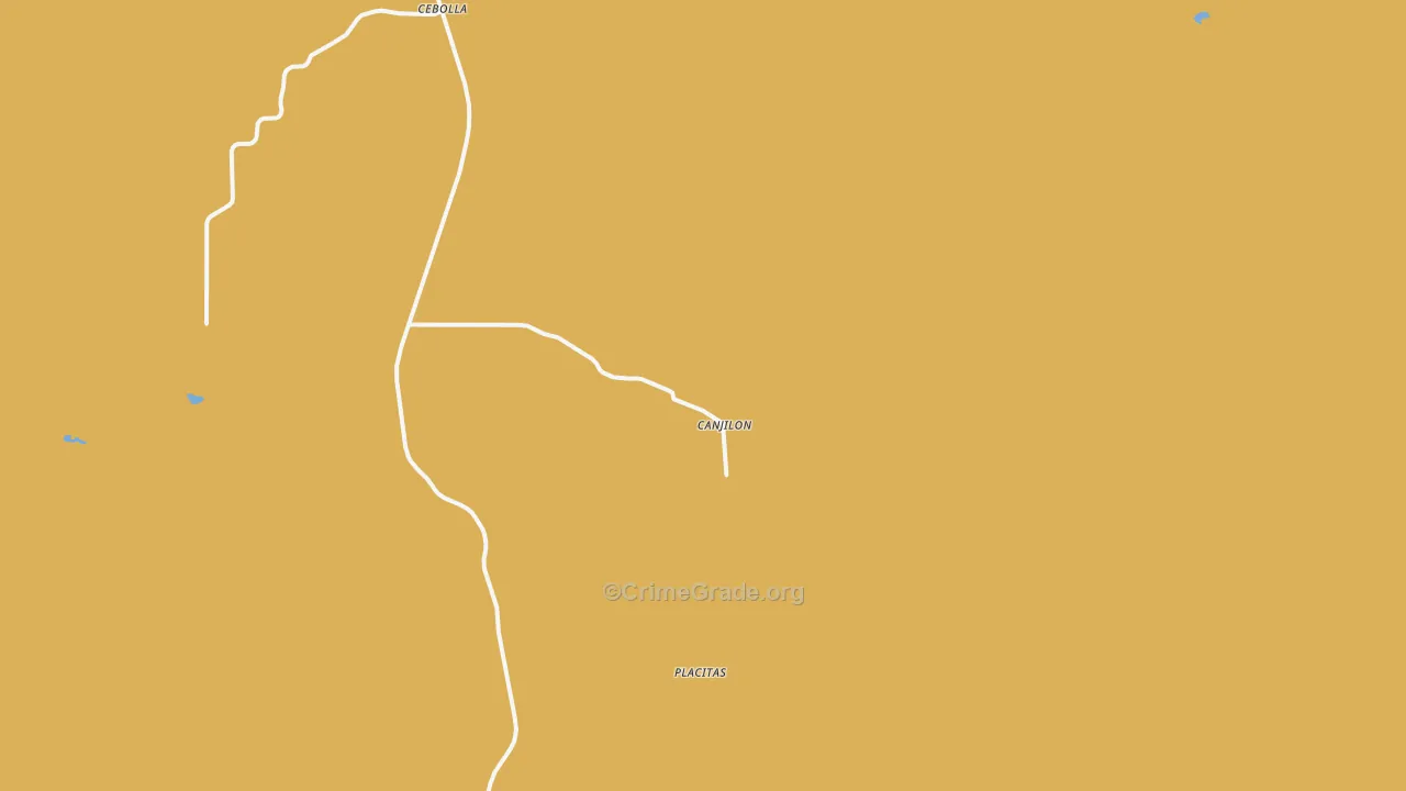 Canjilon, NM Map of Theft Rates