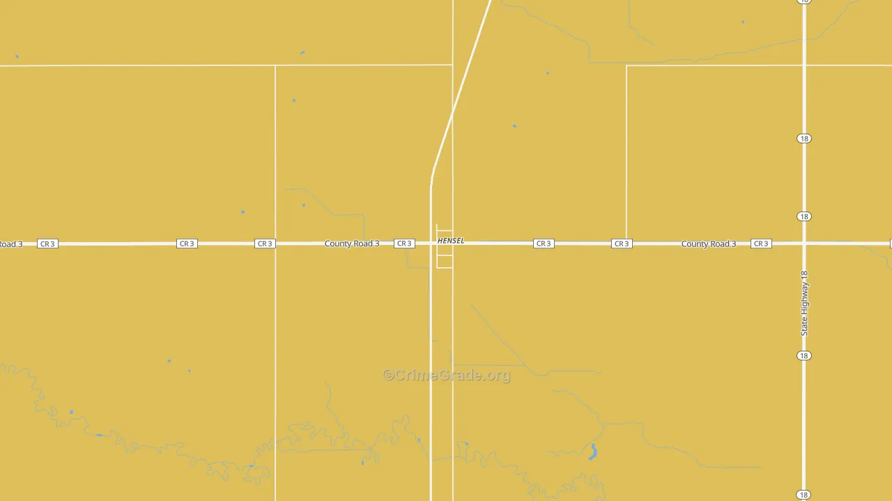 Canton City, ND Map of Theft Rates