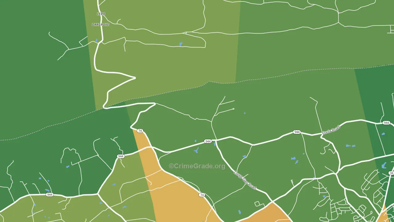Caprivi, PA Map of Theft Rates