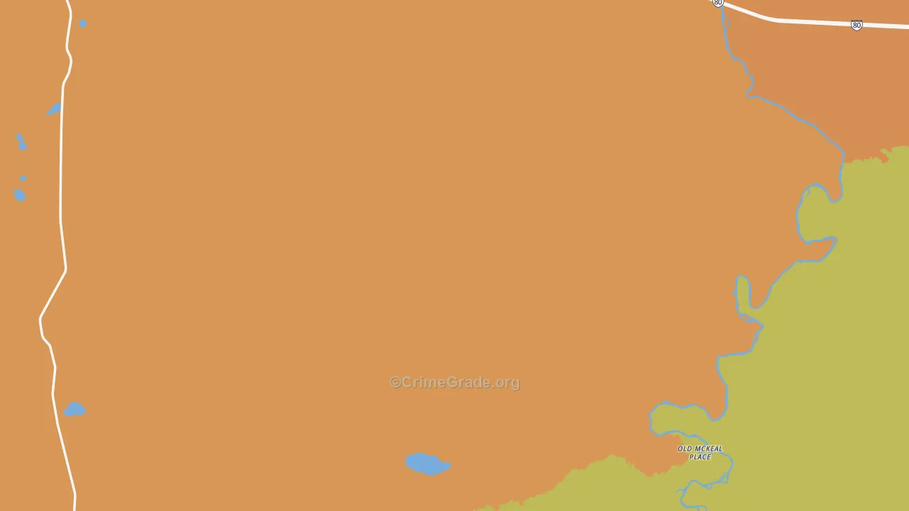 Carbon County, WY Map of Theft Rates