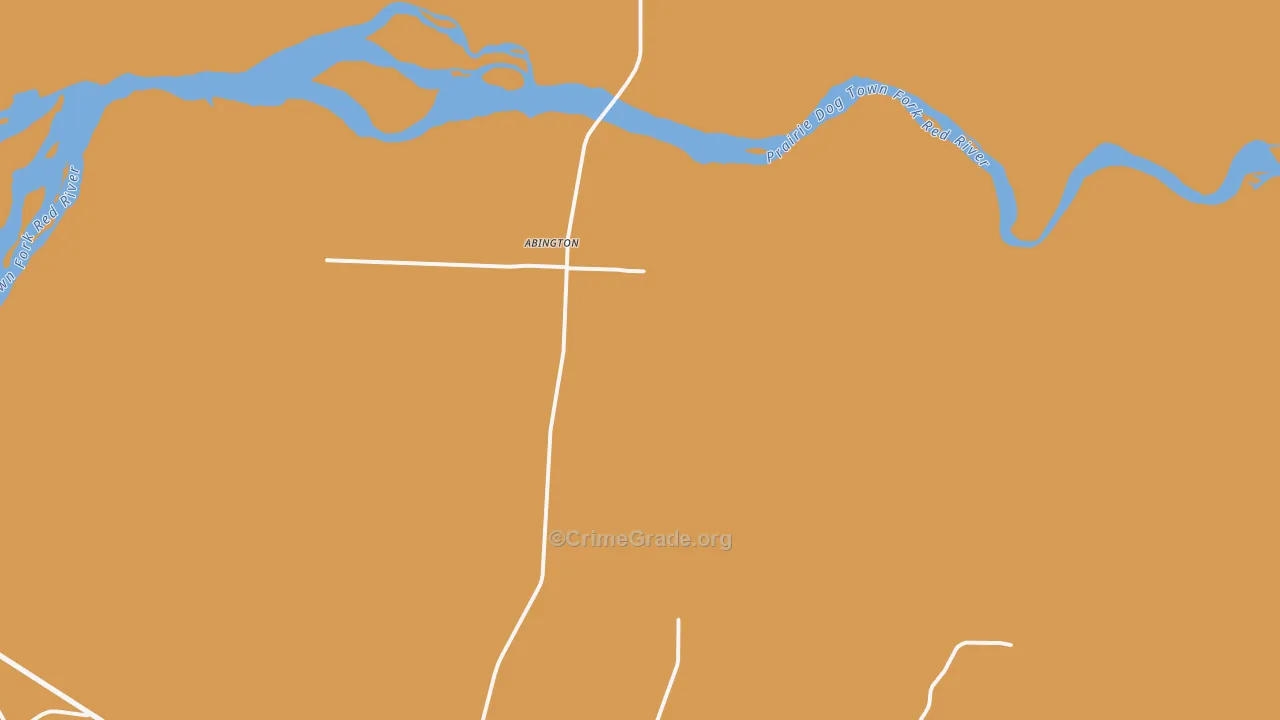 Carey, TX Map of Theft Rates