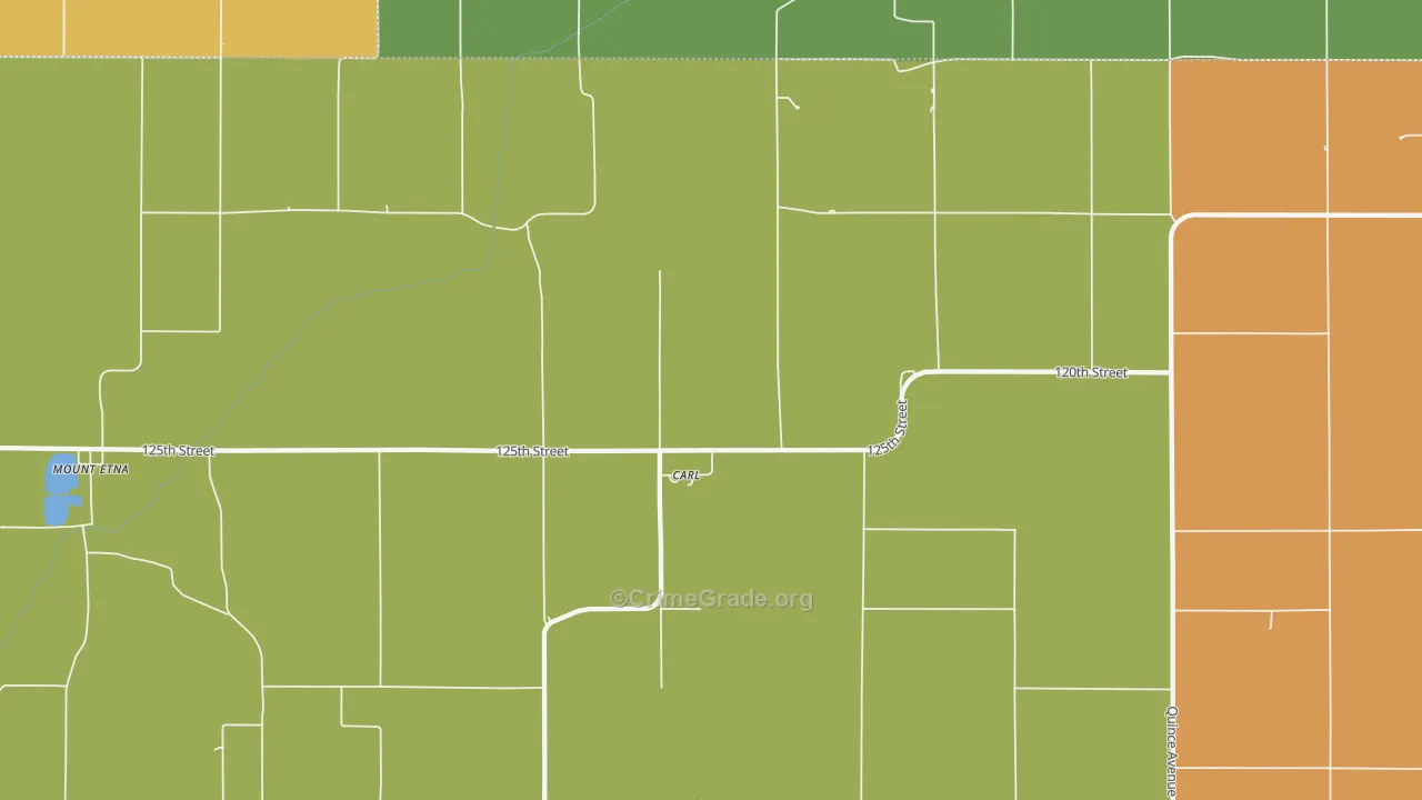 Carl, IA Map of Theft Rates