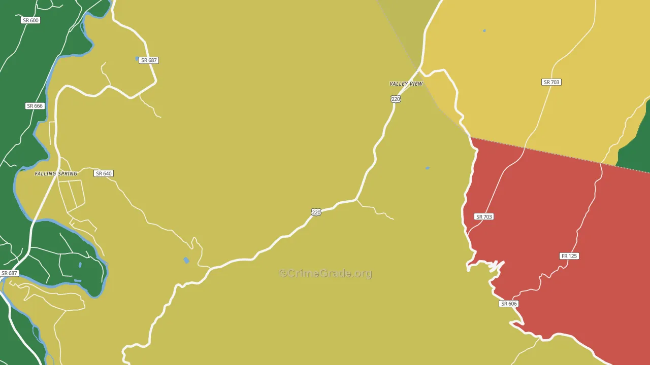Carloover, VA Map of Theft Rates