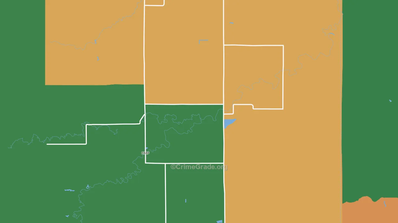 Carp, MN Map of Theft Rates