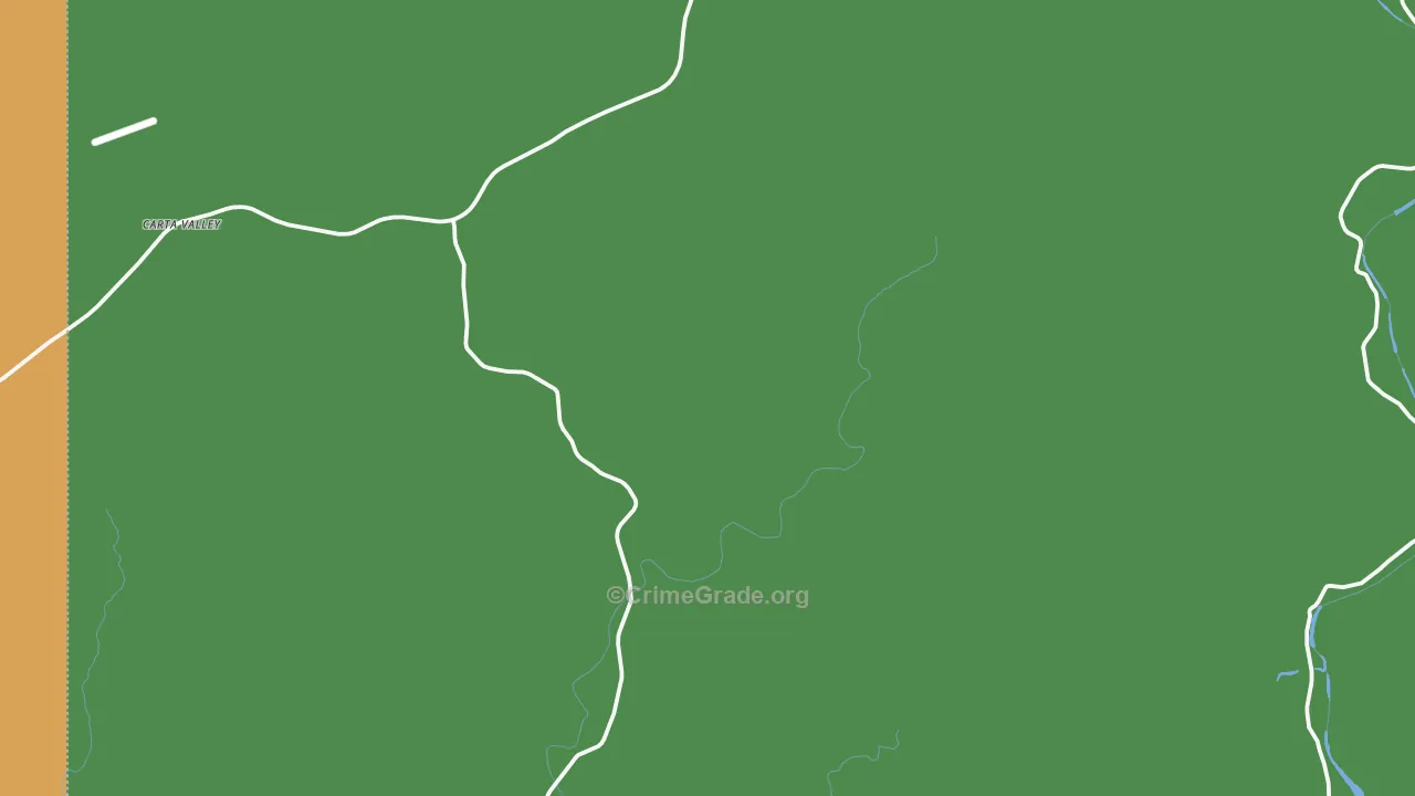 Carta Valley, TX Map of Theft Rates