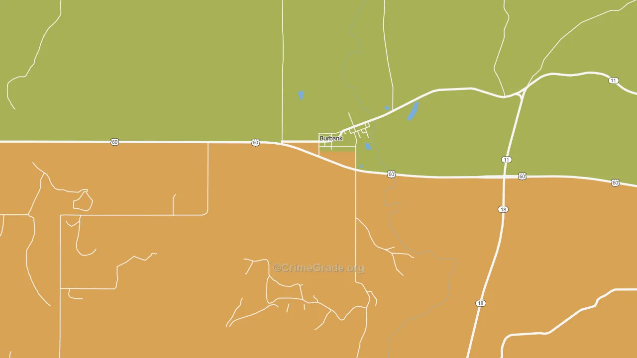 Carter Nine, OK Map of Theft Rates