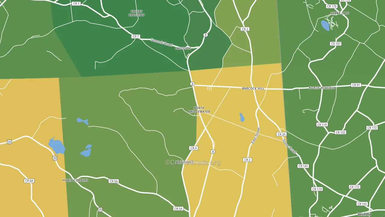 Cassville, NY Map of Theft Rates