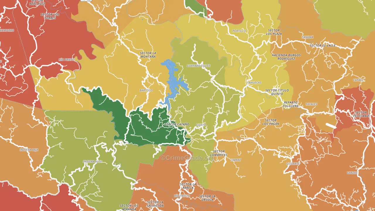 Castaner, PR Map of Theft Rates
