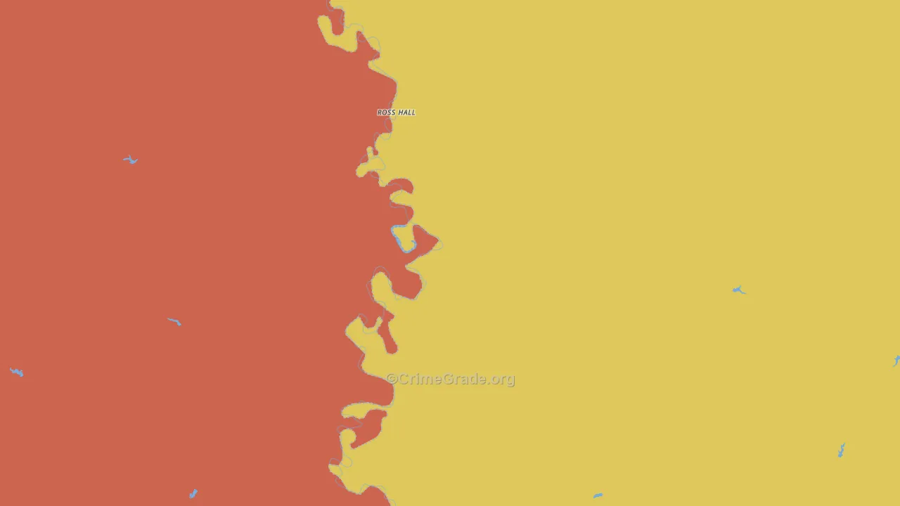 Cat Creek, MT Map of Theft Rates