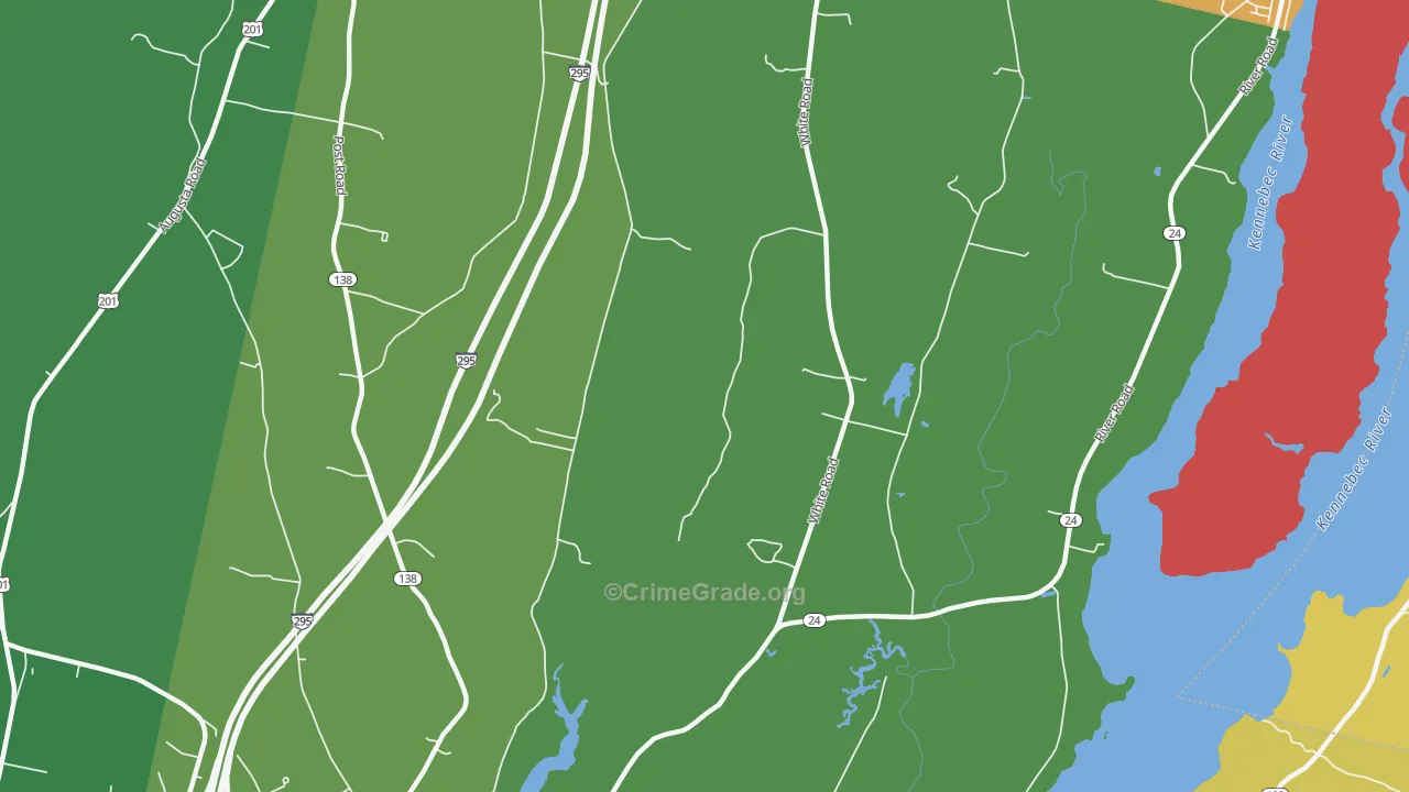 Cathance, ME Map of Theft Rates