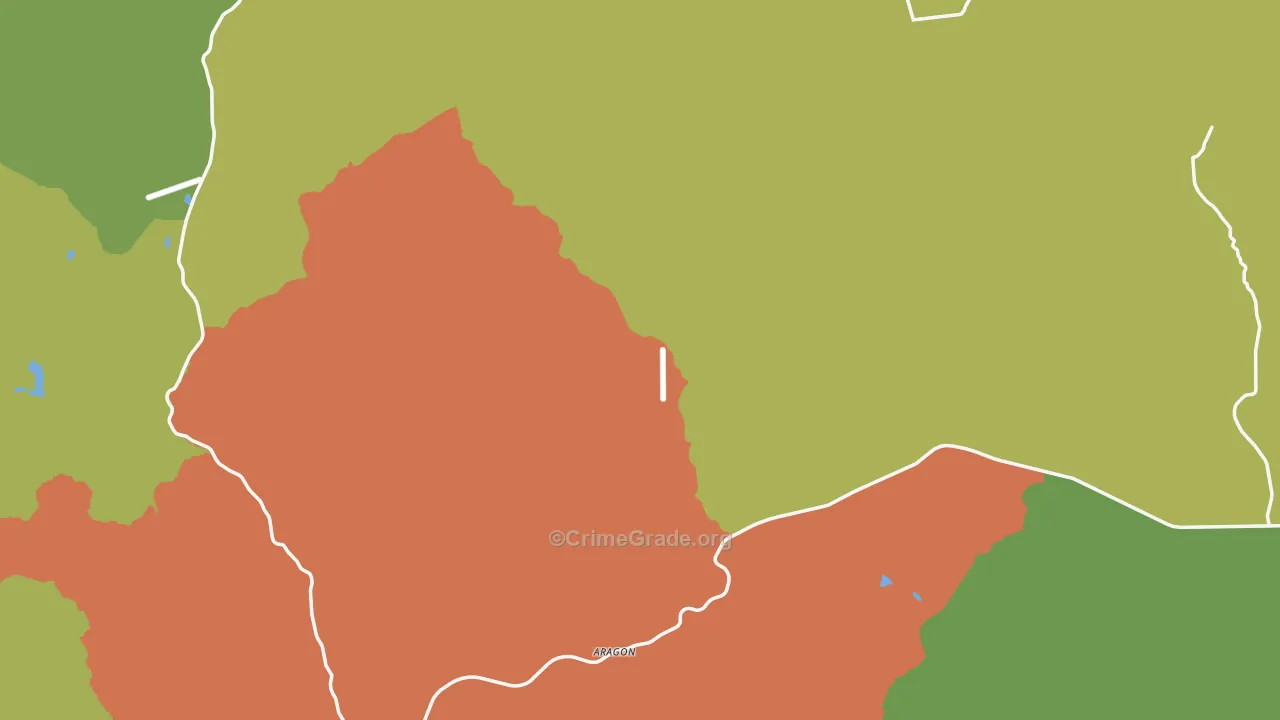 Catron County, NM Map of Theft Rates