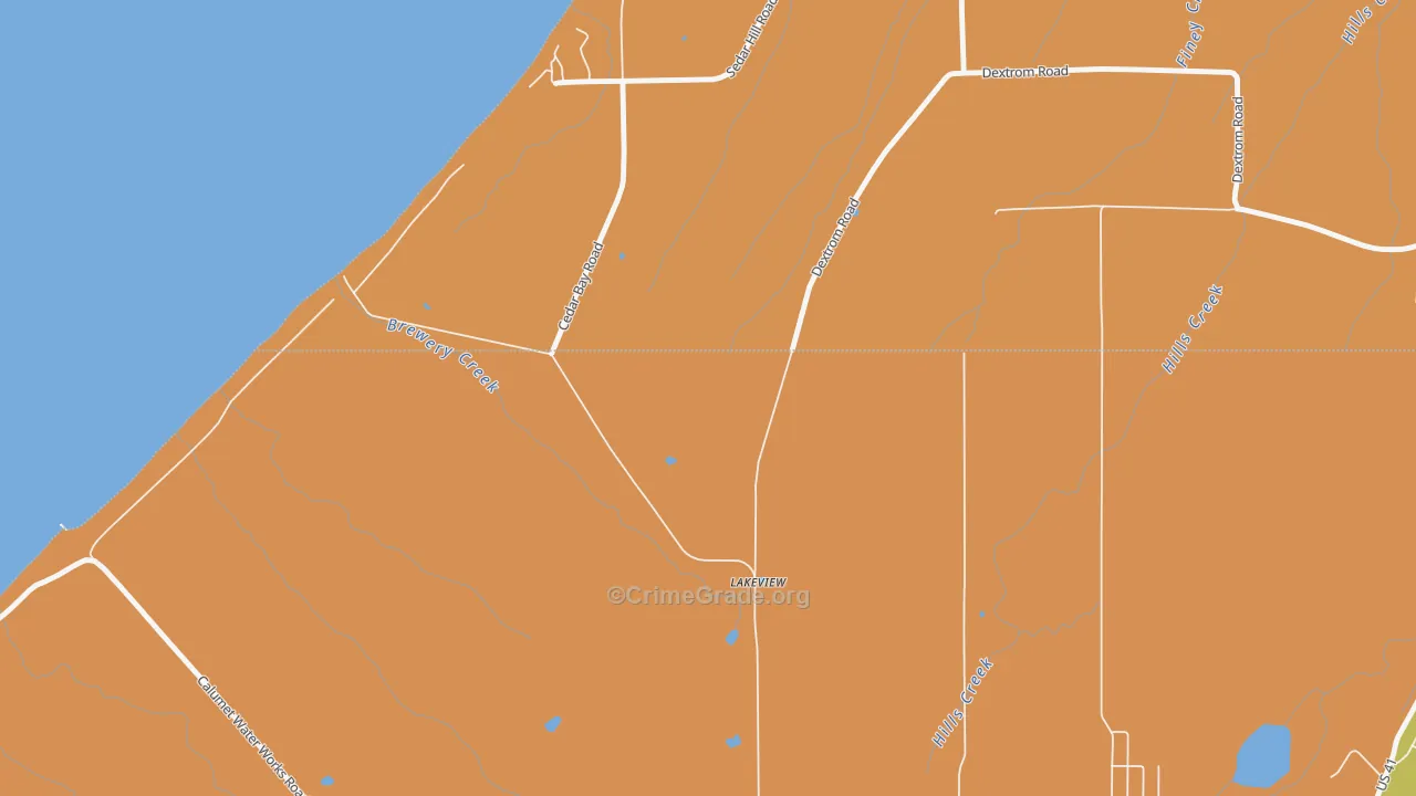 Centennial Heights, MI Map of Theft Rates