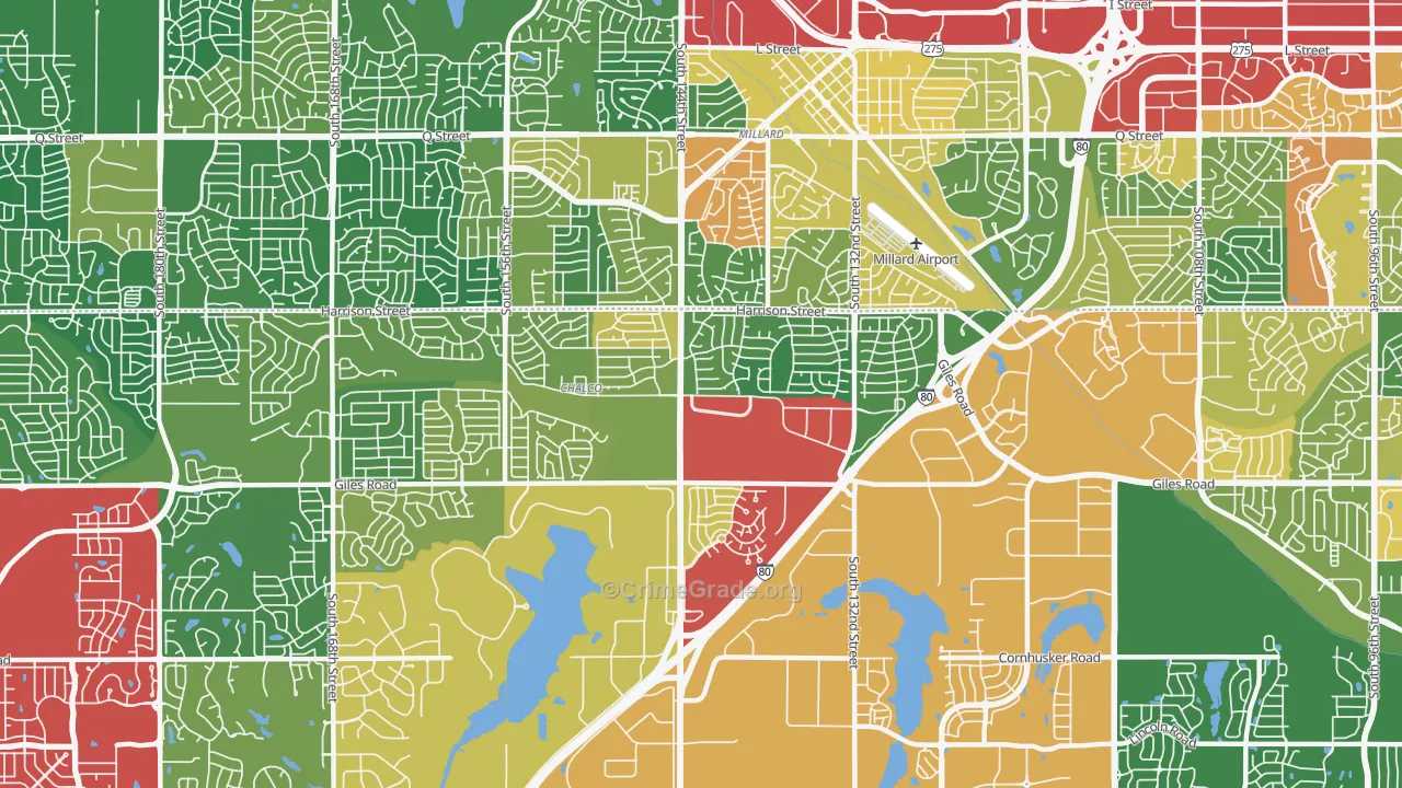 Chalco, NE Map of Theft Rates
