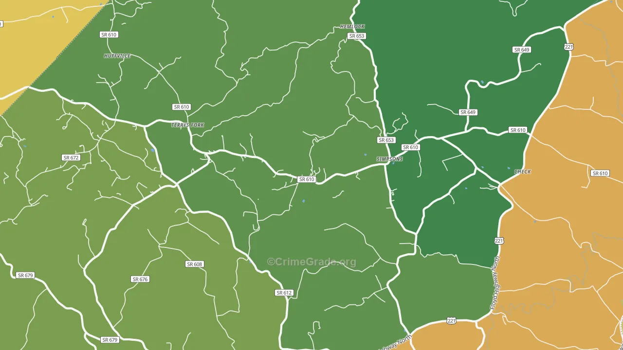 Check, VA Map of Theft Rates