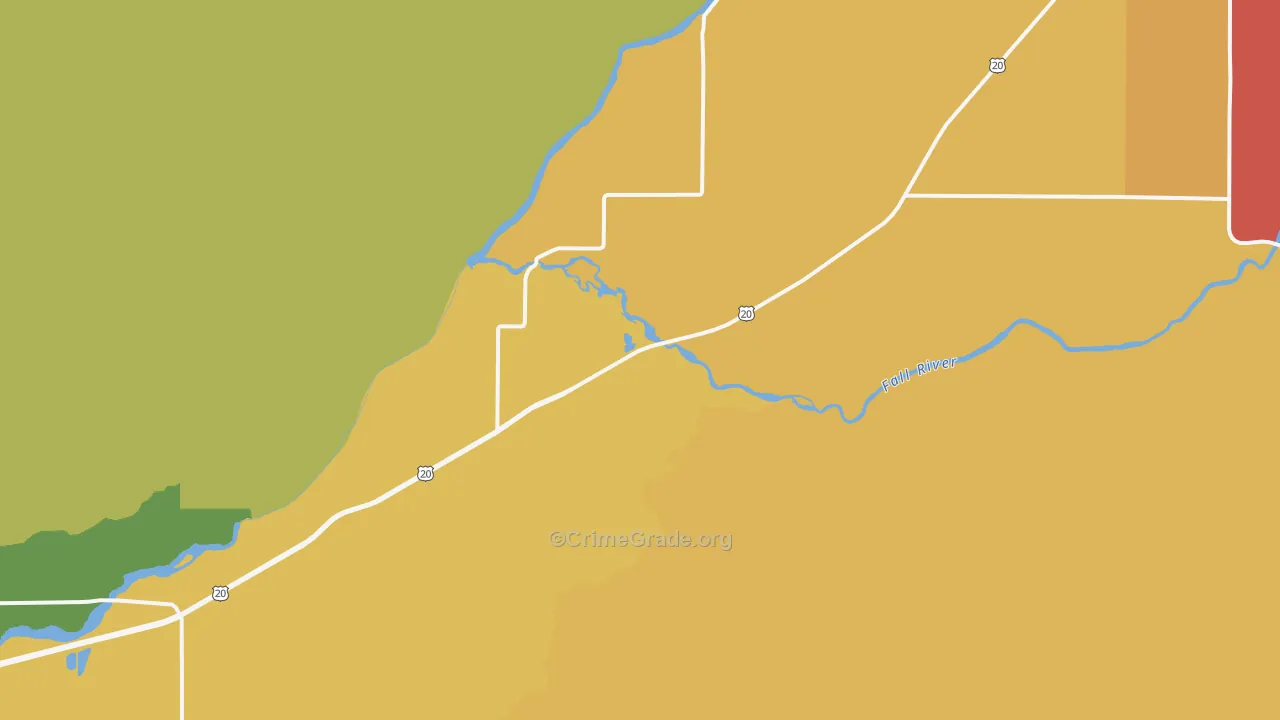 Chester, ID Map of Theft Rates