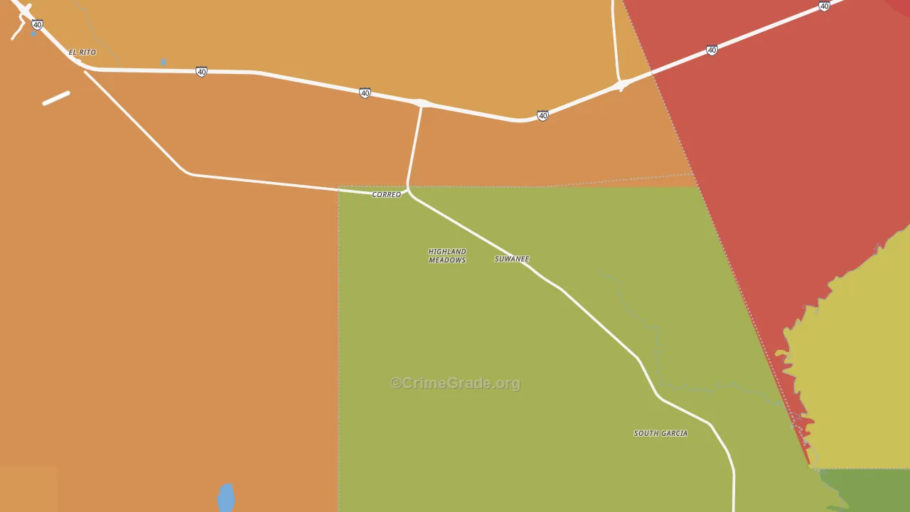 Chical, NM Map of Theft Rates