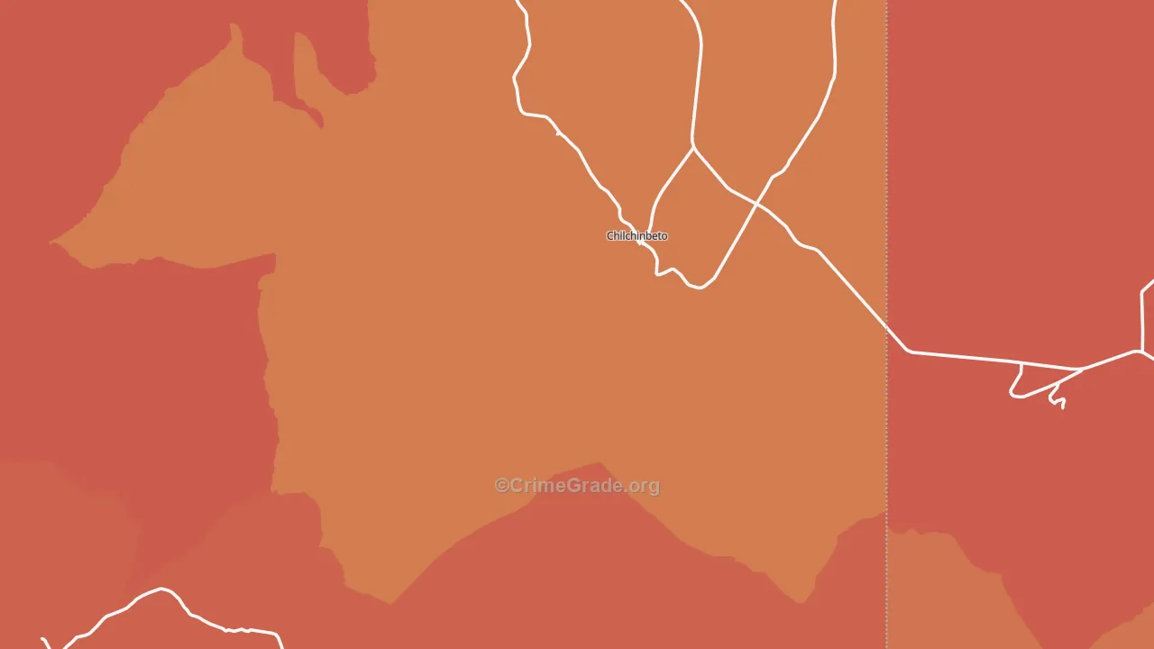 Chilchinbito, AZ Map of Theft Rates