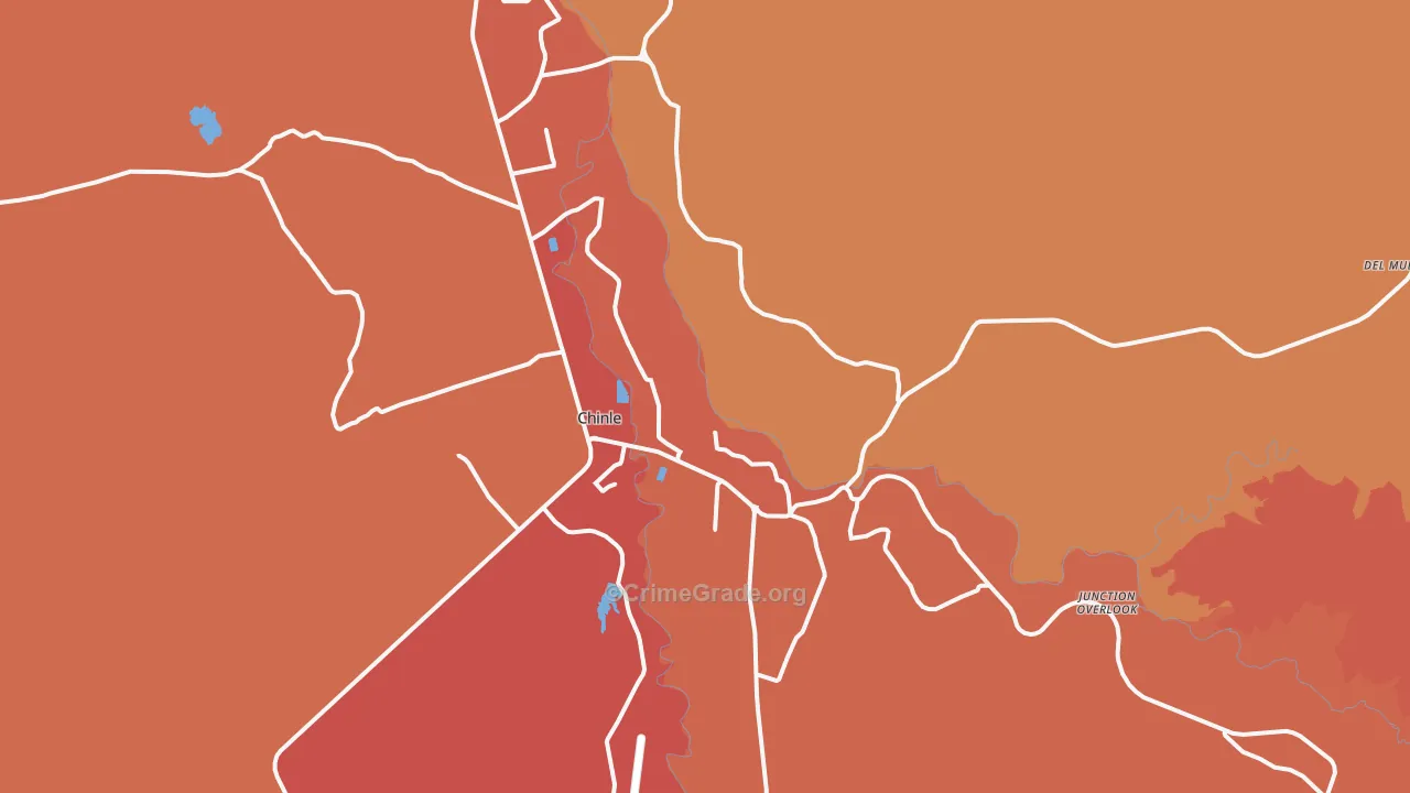 Chinle, AZ Map of Theft Rates