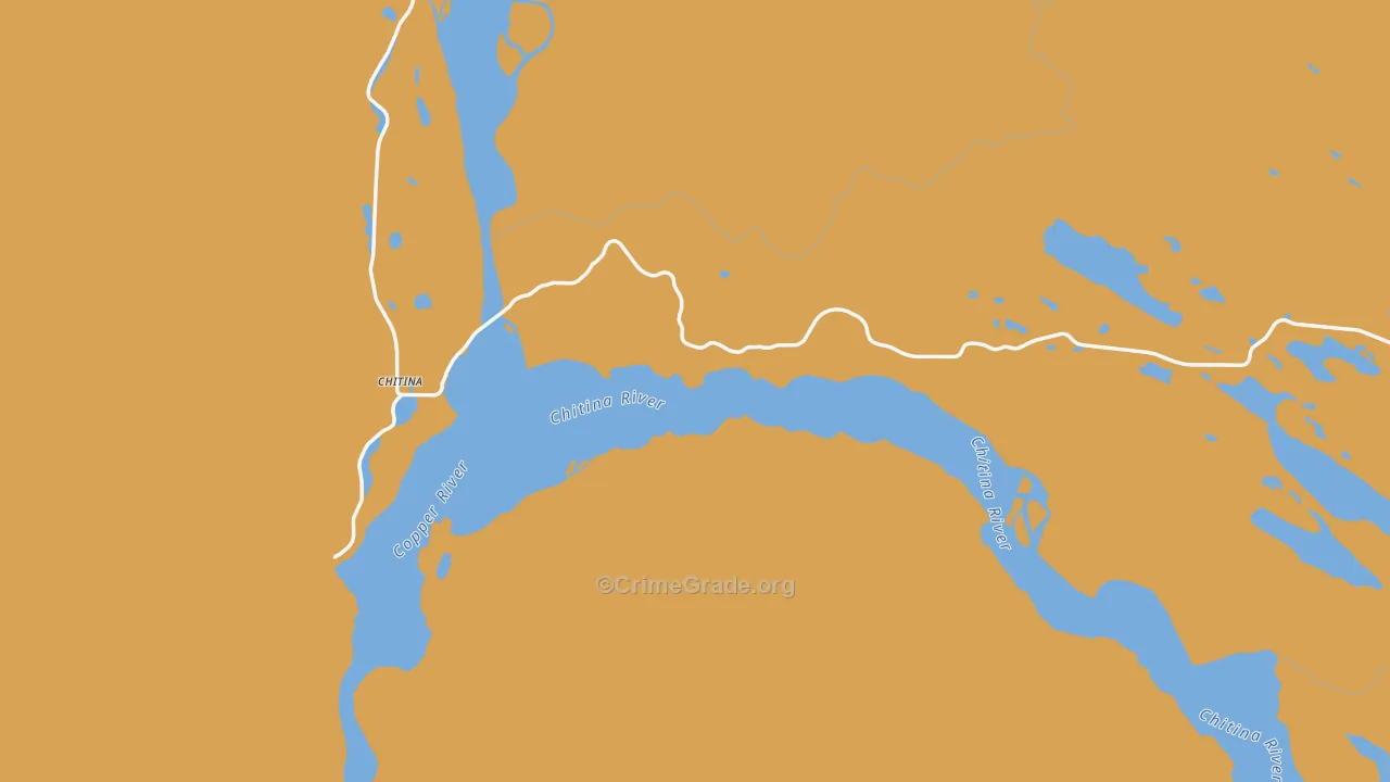 Chitina, AK Map of Theft Rates
