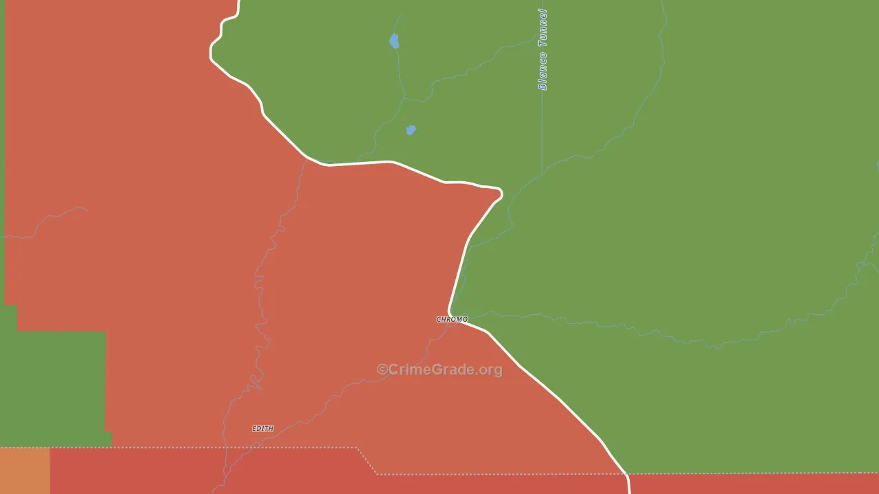 Chromo, CO Map of Theft Rates