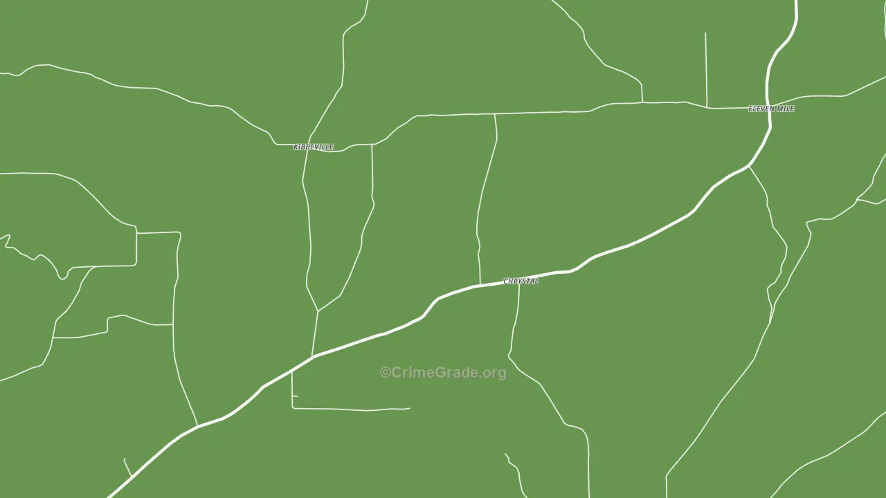 Chrystal, PA Map of Theft Rates