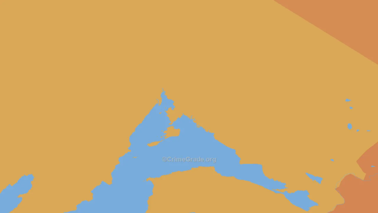 Chugach Census Area, AK Map of Theft Rates