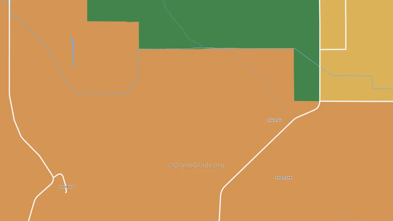 Chuichu, AZ Map of Theft Rates