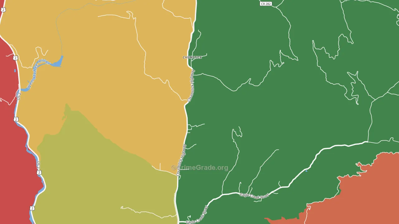 Chumstick, WA Map of Theft Rates