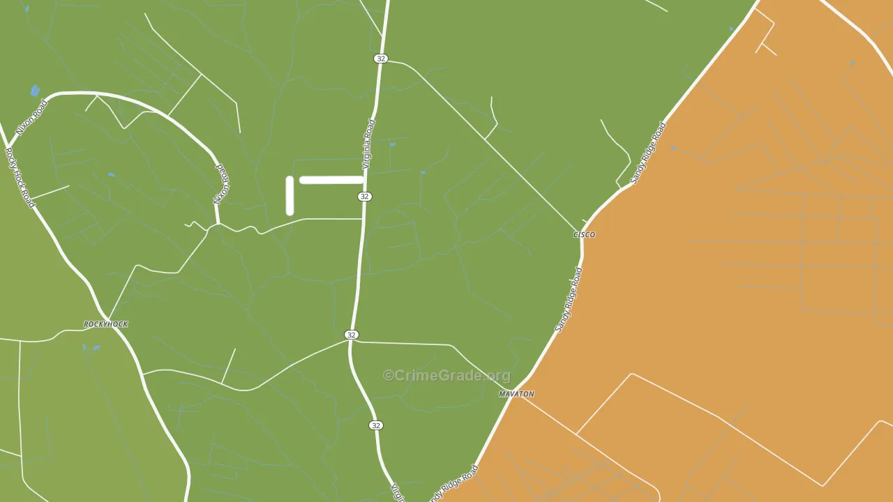 Cisco, NC Map of Theft Rates
