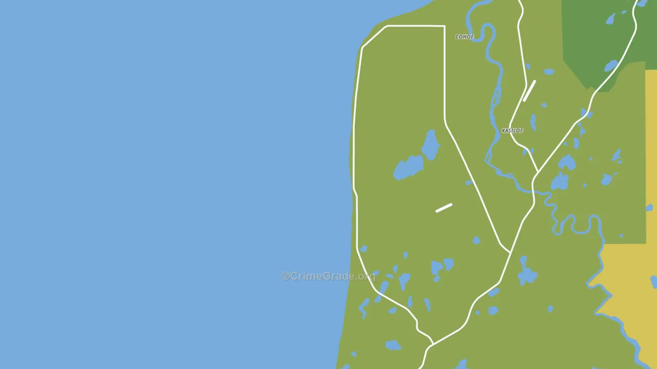 Clam Gulch, AK Map of Theft Rates
