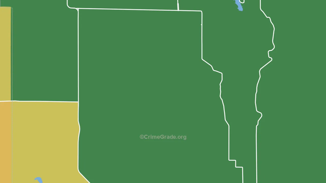 Clark County, KS Map of Theft Rates